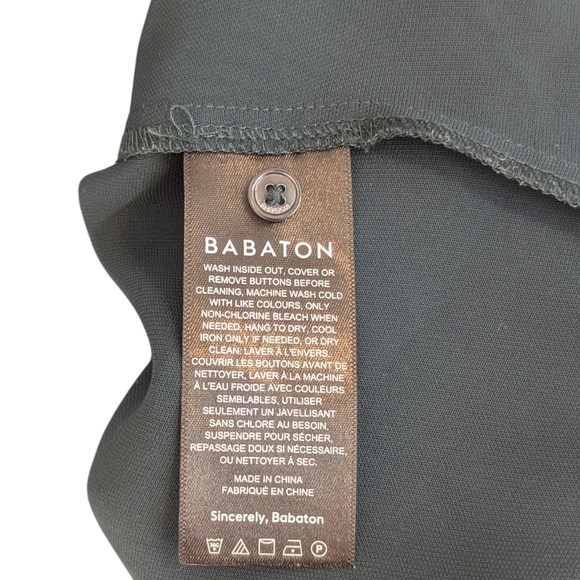 Babaton Deep Teal Sleeveless Blouse Minimalist Design - Picture 7 of 9